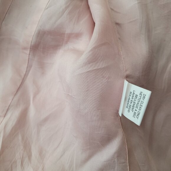 BCBGMaxAzria Silk Tweed Rosette Blazer Jacket SZ XS Pink - Picture 11 of 14